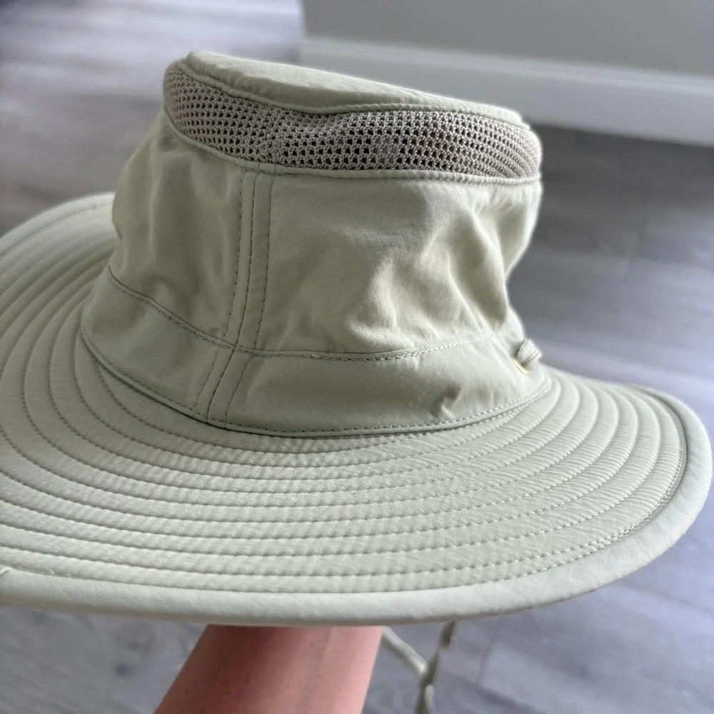 Godfreys Handmade Australian Sun Hat Sage Green Mesh Wide Brim Boonie Hiking Hat